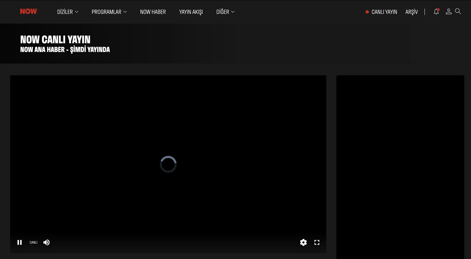 Now TV, Türkiye IP'si dışındaki bir IP ile erişim yapan kullanıcıların yayını izlemesini engelliyor.
