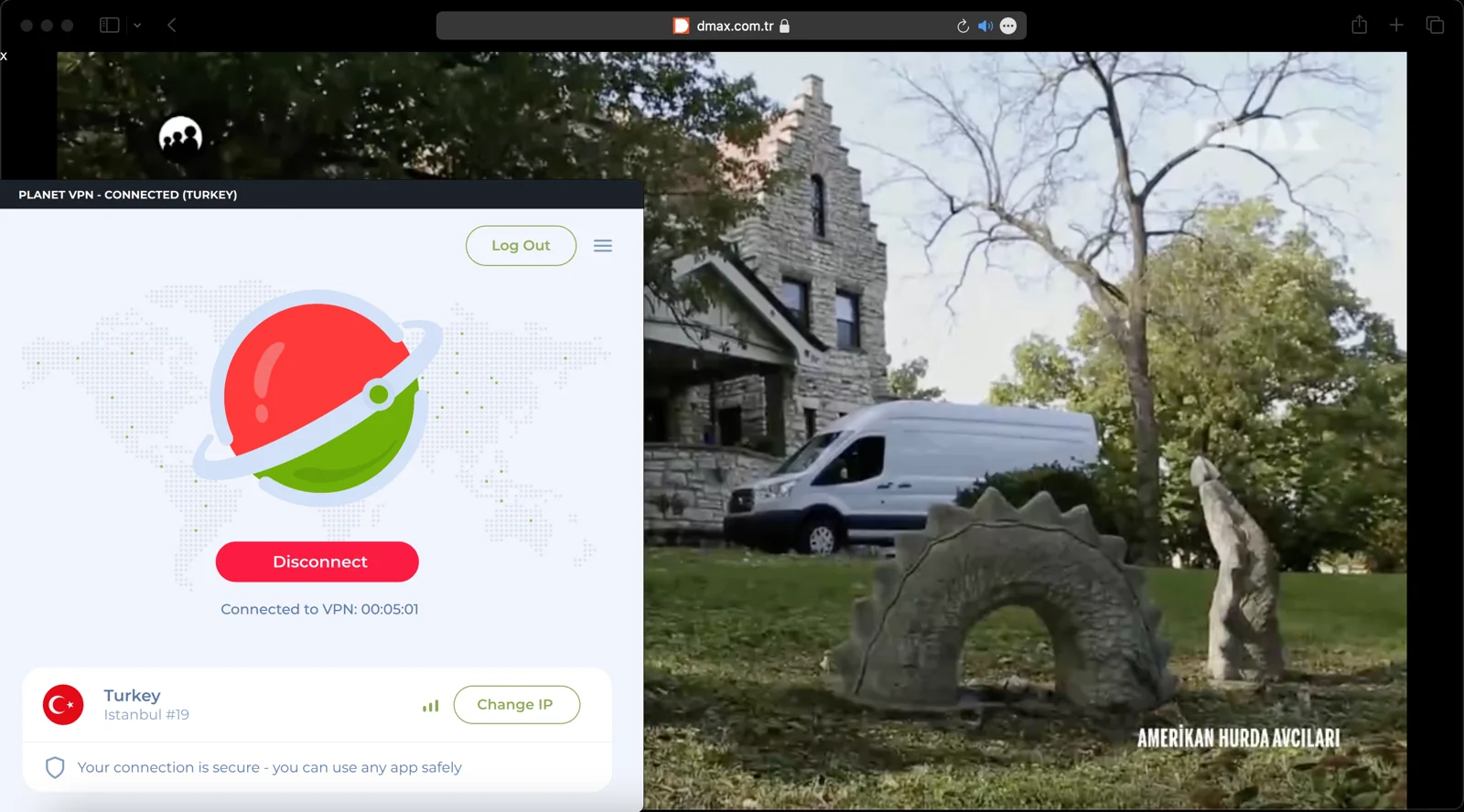 Planet VPN, DMAX'ı yurt dışından izlemek için listemdeki 3. ve en ucuz seçenek.