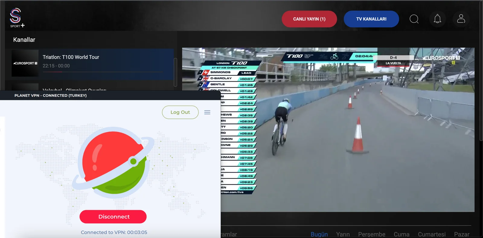 Planet VPN, S Sport Plus'ı yurt dışından izlemek isteyenler için en hesaplı alternatif.