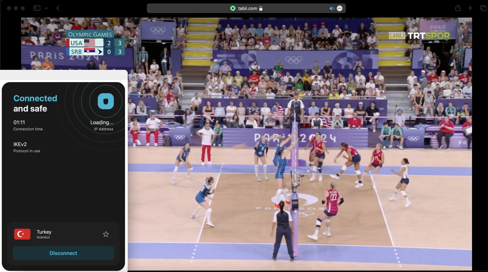 Surfshark Türkiye sunucularına bağlanarak tabii'yi engelsiz olarak izleyebilirsiniz.