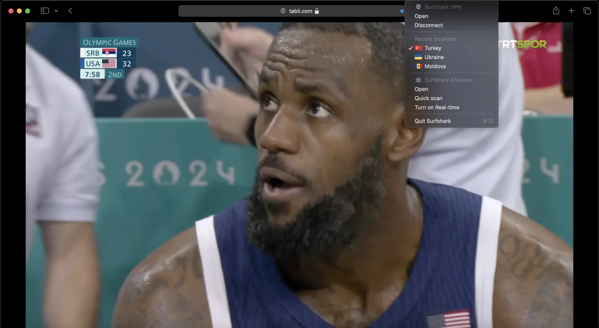 Surfshark Türkiye sunucularına bağlanarak bir Türkiye IP'si alabilir, TRT kanallarını yurt dışında engelsiz bir şekilde izleyebilirsin.