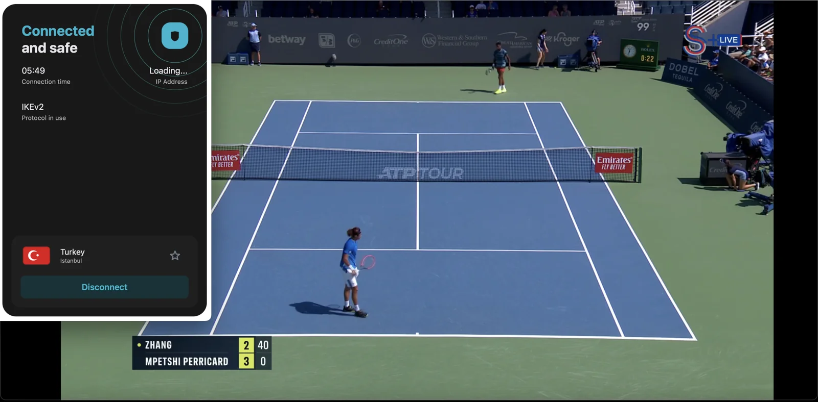 Surfshark Türkiye sunucularına bağlanarak bir S Sport Plus üyeliği alabilir, platformu dünyanın her yerinden izleyebilirsin.