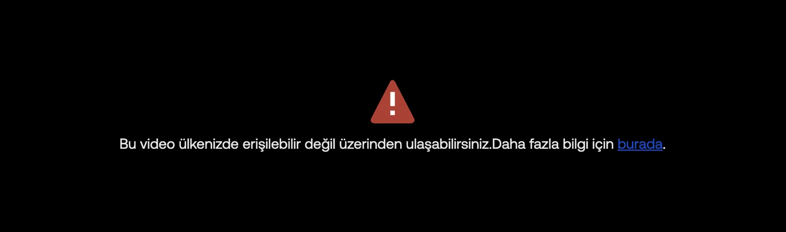 Eurosport yayını yapan Türkiye platformlarını yurt dışından izlemeye çalıştığında  bir coğrafi kısıtlama uyarısı alacaksın.