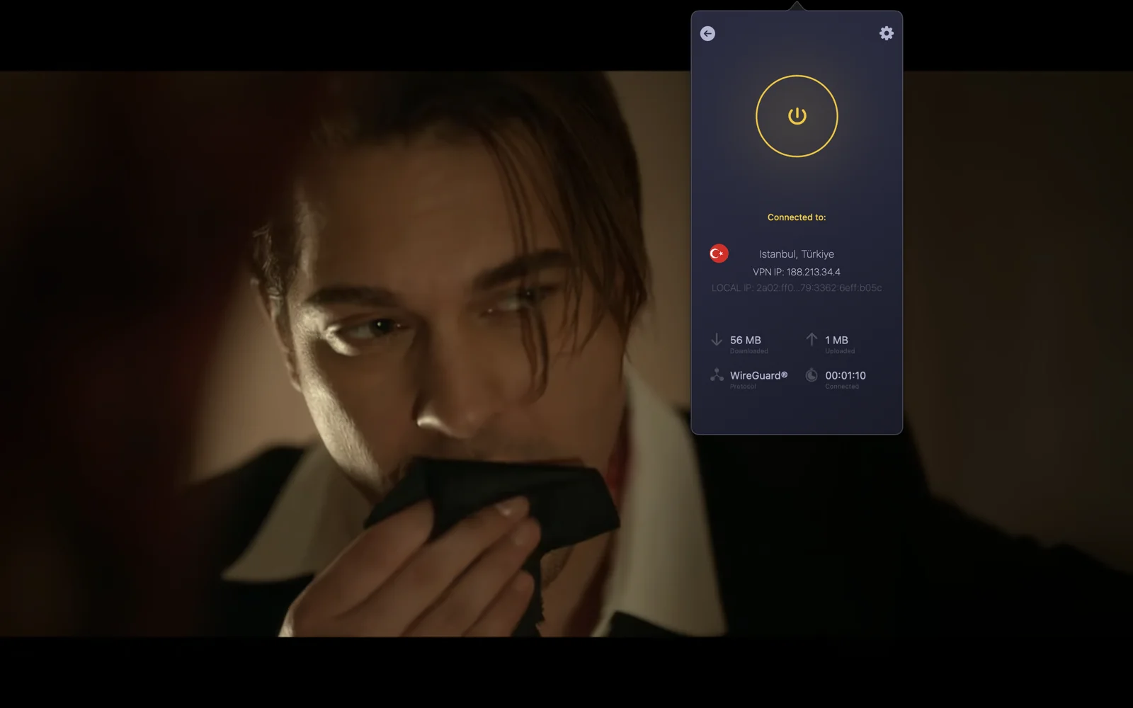 CyberGhost'un Netflix Türkiye için özelleştirilmiş yayın sunucularına bağlanarak içerikleri sorunsuz bir şekilde izleyebilirsin.