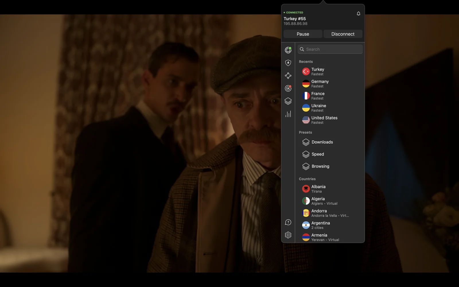 NordVPN ile Türkiye sunucularına bağlanarak Netflix Türkiye'yi izleyebilirsin.