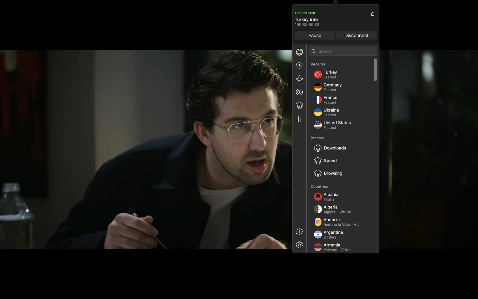 NordVPN Türkiye sunucuları Prime Video ile uyumlu çalıştığını tespit ettiğim ikinci seçenek.