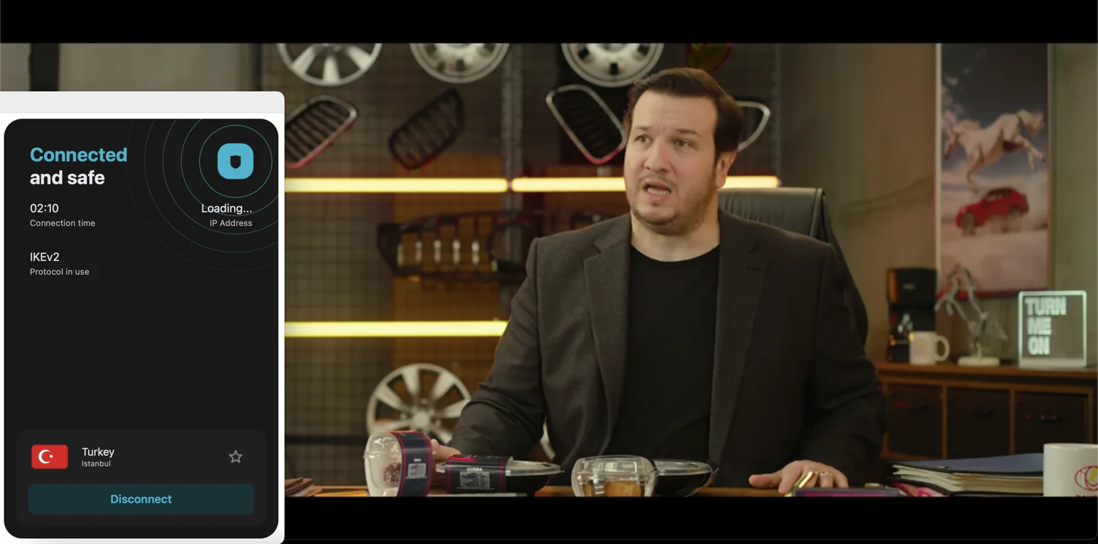 Surfshark Türkiye sunucularına bağlanarak yurt dışından Netflix Türkiye'yi izleyebilirsin